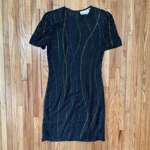 Vintage Silk Beaded Dress